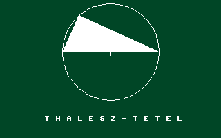 Thalész-Tétel Title Screenshot
