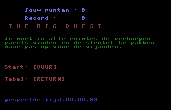 The Big Quest (Courbois) Title Screenshot