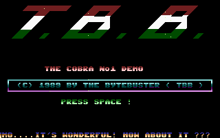 The Cobra No1 Demo Screenshot