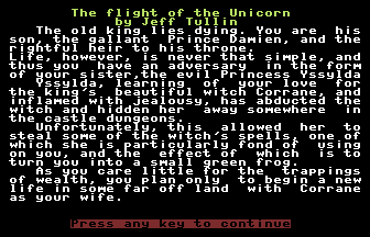 The Flight Of The Unicorn Title Screenshot