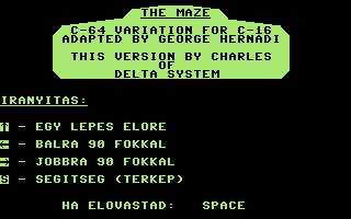 The Maze (DS) Title Screenshot