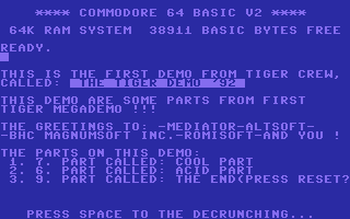 The Tiger Demo '92 Screenshot #1