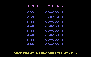 The Wall (Byte Games 4) Title Screenshot