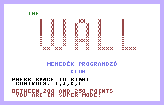 The Wall - Super edition Title Screenshot