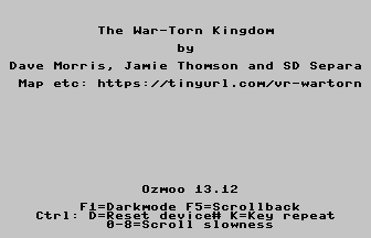 The War-Torn Kingdom Title Screenshot