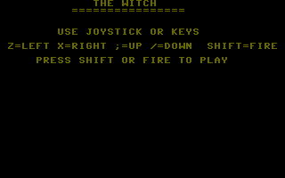 The Witch (Go Games 41) Title Screenshot