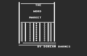 The Word Market Title Screenshot
