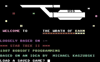 Wrath Of Kahn Title Screenshot