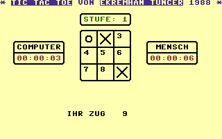 Tic Tac Toe (Commodore Welt) Screenshot