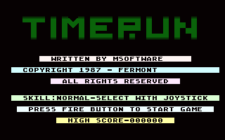 Timerun (Go Games 17) Title Screenshot
