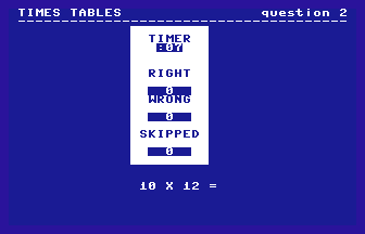 Times Tables Screenshot