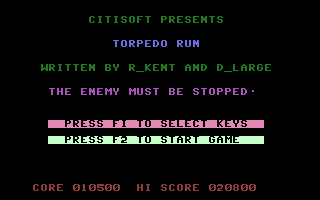 Torpedo Run Title Screenshot