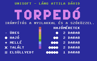 Torpedó (Unisoft Alternative) Title Screenshot
