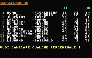 Toto-calcio Screenshot