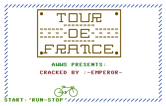 Tour De France Title Screenshot