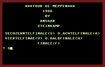 Tour De Meppen Title Screenshot