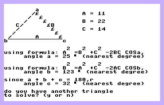 Triangle Solver Screenshot