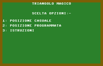 Triangolo Magico Title Screenshot