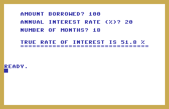 True Rate Of Interest Screenshot
