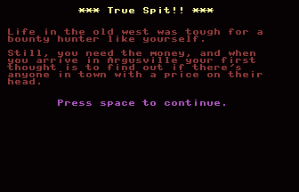 True Spit Title Screenshot