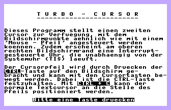 Turbo-Cursor Title Screenshot