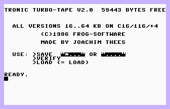 Turbo-tape C16 V2.0 Screenshot