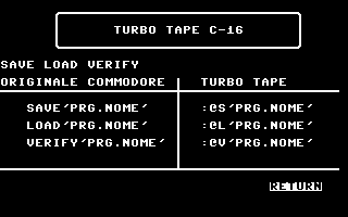 Turbo Tape C16 Screenshot