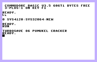 Turbosave 86 Screenshot