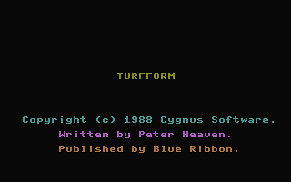 Turf-Form Title Screenshot