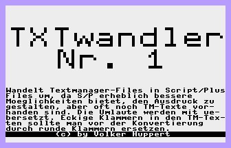 TXT Wandler Nr. 1