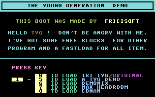 TYG Demo Title Screenshot