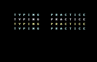 Typing Practice Title Screenshot