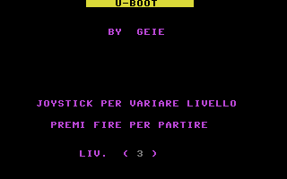 U-Boot (C16/MSX 41) Title Screenshot
