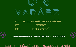 Ufo Vadász Title Screenshot