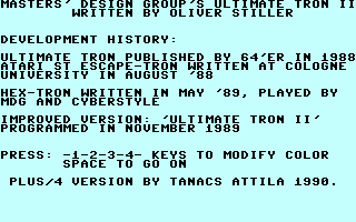 Ultimate Tron II Title Screenshot