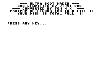Ultra Boot Maker Screenshot