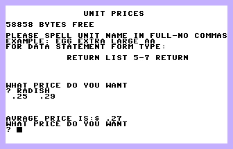 Unit Prices (ICPUG) Screenshot