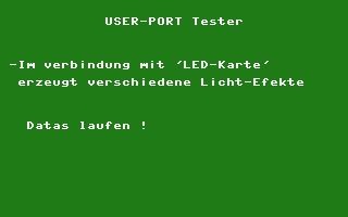 User-Port Tester Screenshot