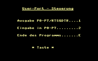 Userport-Steuer Title Screenshot