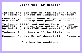 Using TEDMON Screenshot