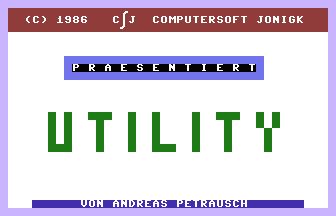 Utility C16 Title Screenshot