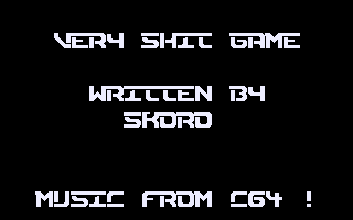 Very Shit Game Title Screenshot