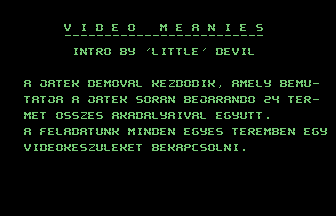 Video Meanies Intro Screenshot