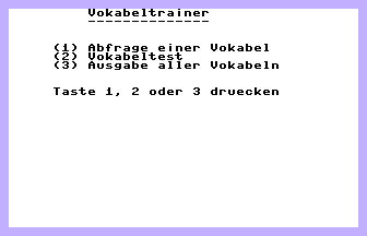 Vokabeltrainer (Data Becker) Screenshot