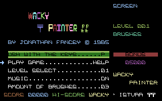 Wacky Painter (Golden Software) Title Screenshot
