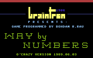 Way By Numbers (O'Crazy) Title Screenshot