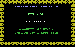WC Tennis Title Screenshot