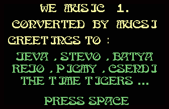 We Music 1 Title Screenshot