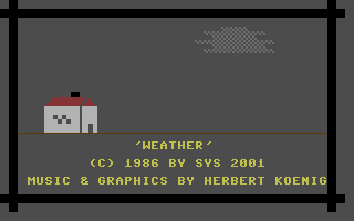 Weather Title Screenshot