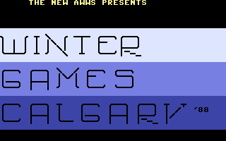 Winter Games Calgary 88 Title Screenshot